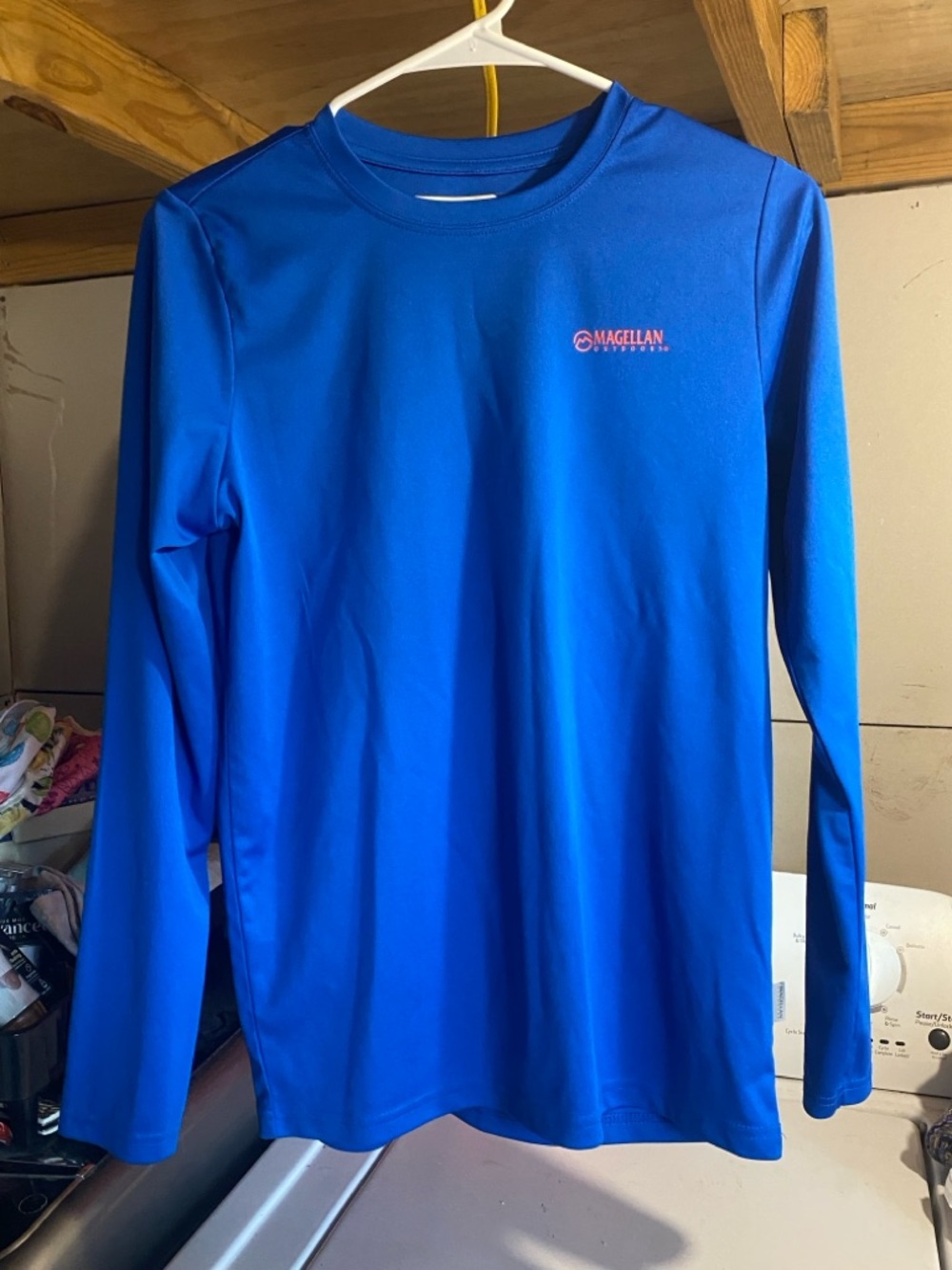 BOYS Magellan Outdoors Royal Blue Long Sleeve Performance Shirt